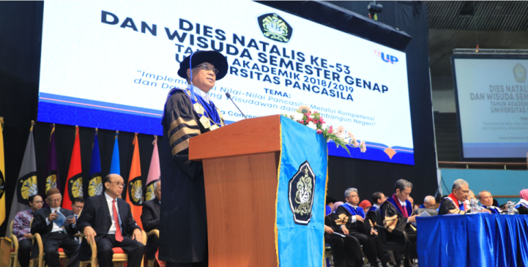 53rd Anniversary and Graduation of Even Semester Academic Year 2018-2019 Pancasila University