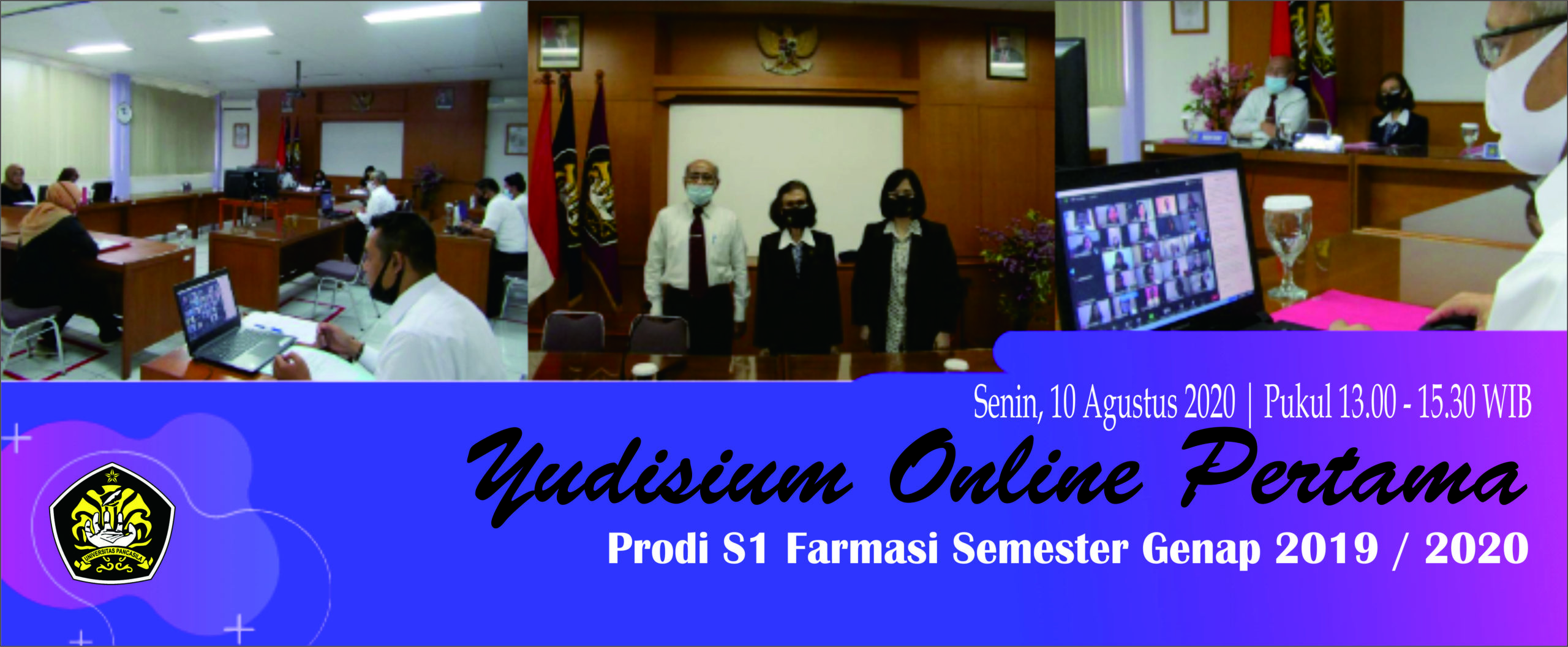 Yudisium Online Pertama Program Studi S1 Farmasi Semester Genap 2019-2020