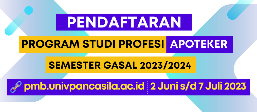 Pendaftaran Pendidikan Program Studi Profesi Apoteker Semester Gasal 2023/2024