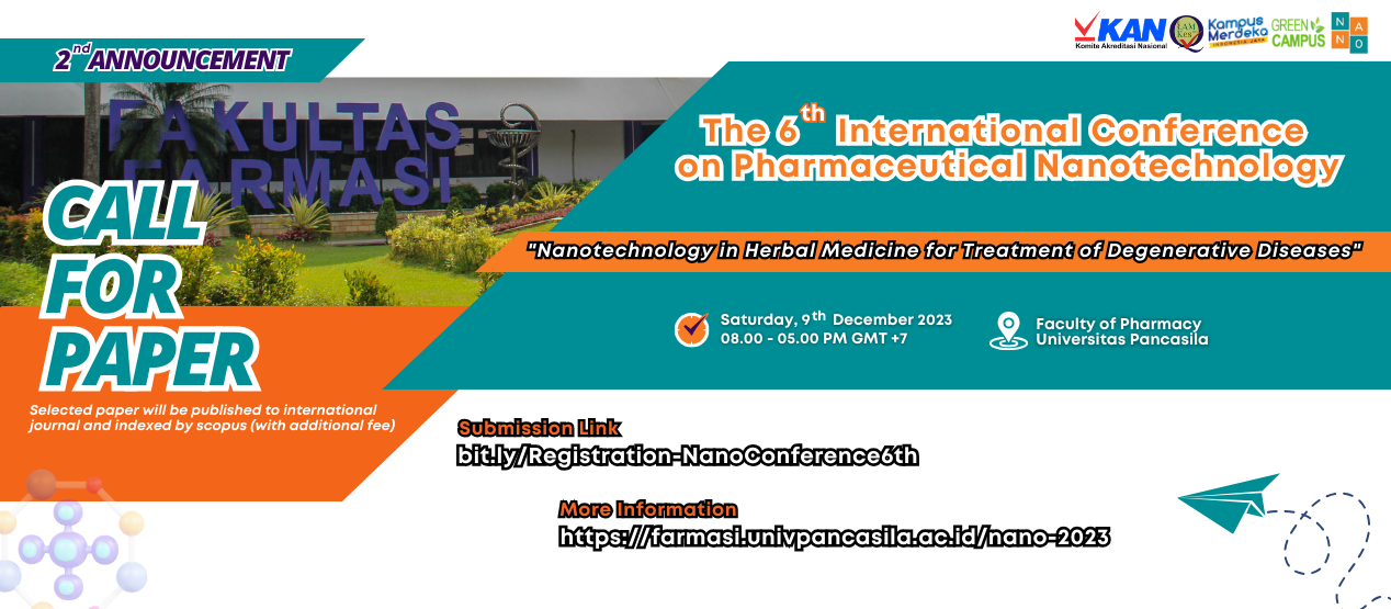 The 6th International Conference on Pharmaceutical Nanotechnology