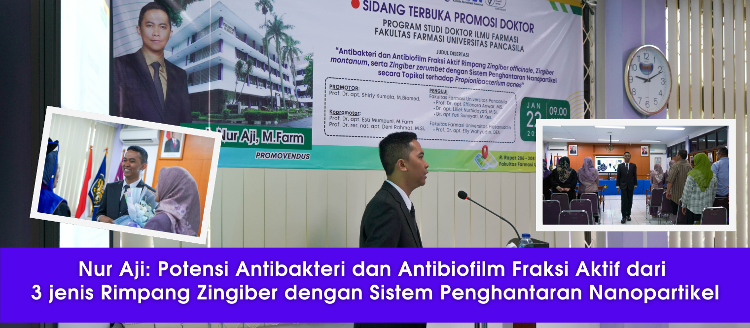 Nur Aji: Potensi Antibakteri dan Antibiofilm Fraksi Aktif dari 3 Jenis Rimpang Zingiber dengan Sistem Penghantaran Nanopartikel