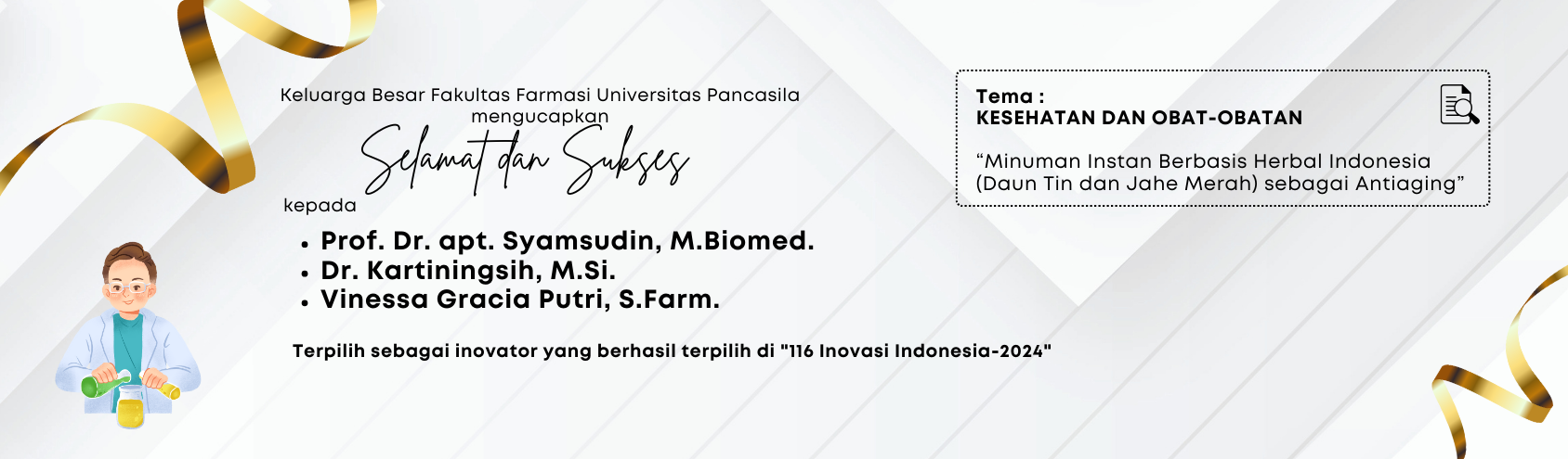 Mahasiswa Farmasi Meraih Beasiswa IISMA 2023