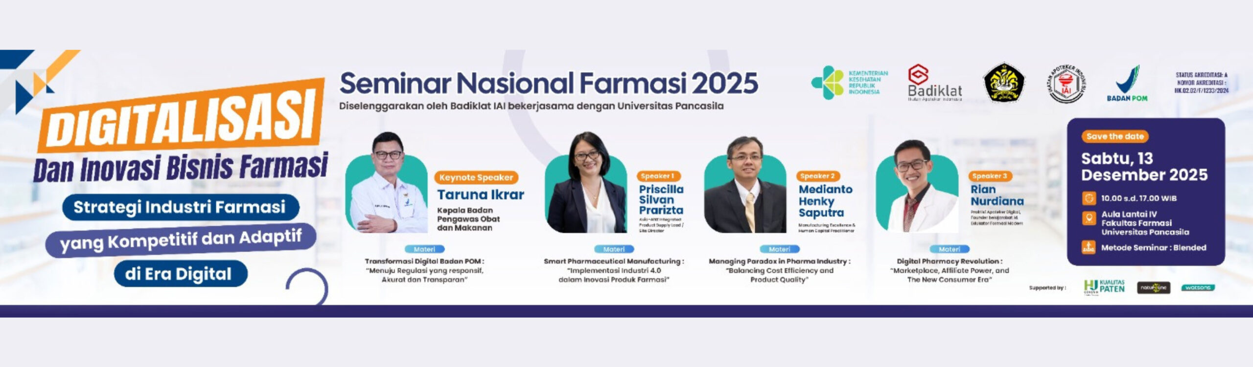 Fakultas Farmasi Universitas Pancasila Resmikan Gedung Baru dengan Fasilitas Produksi Obat Bahan Alam